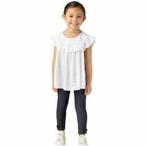 BCBGirls Eyelet Top and Pants 2 Piece Outfit | Size 4T